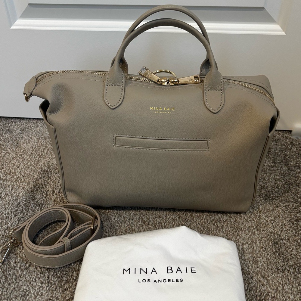 MINA BAIE - Emmy Mini in Stone (Vegan leather)